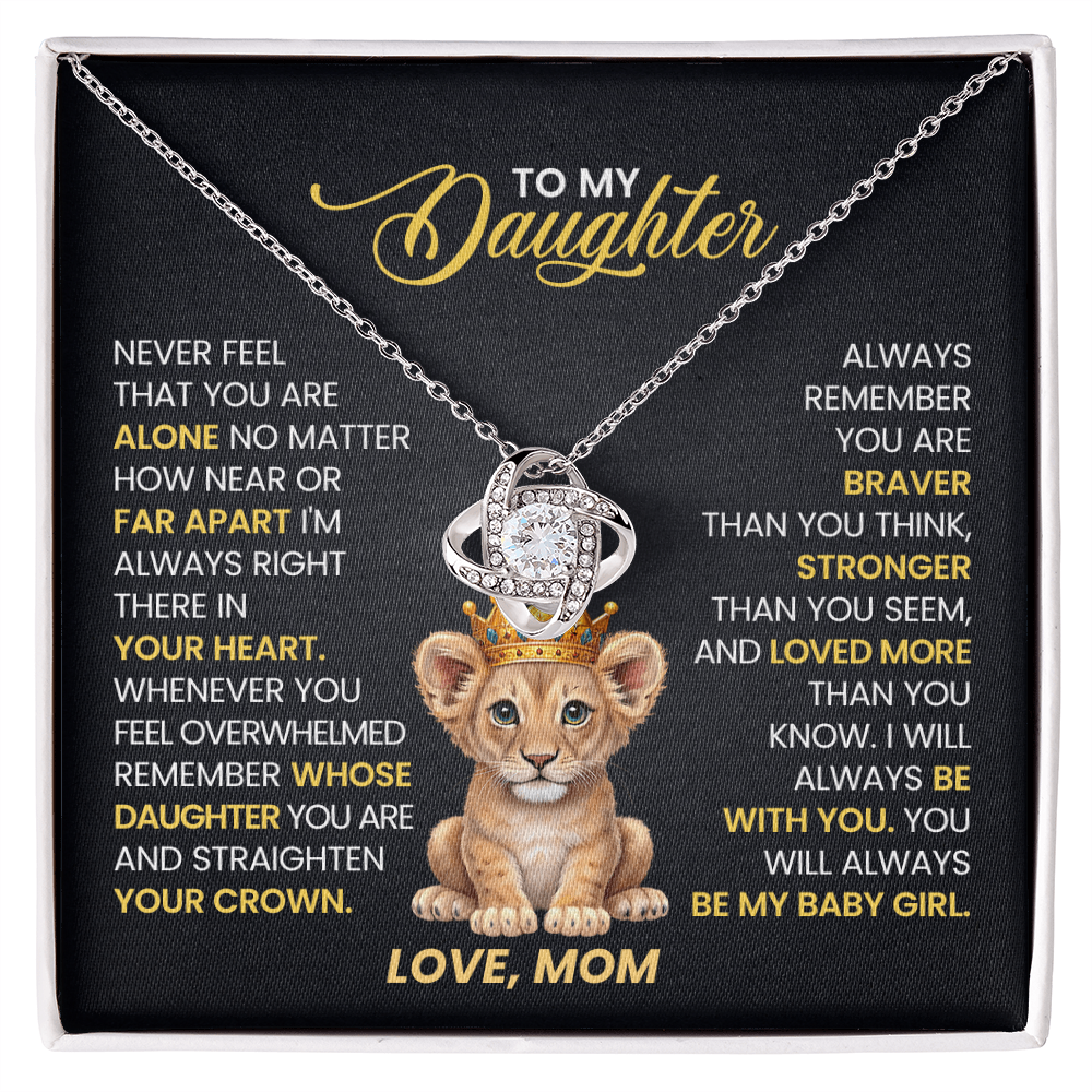 Gift To My Daughter- Love Knot Necklace