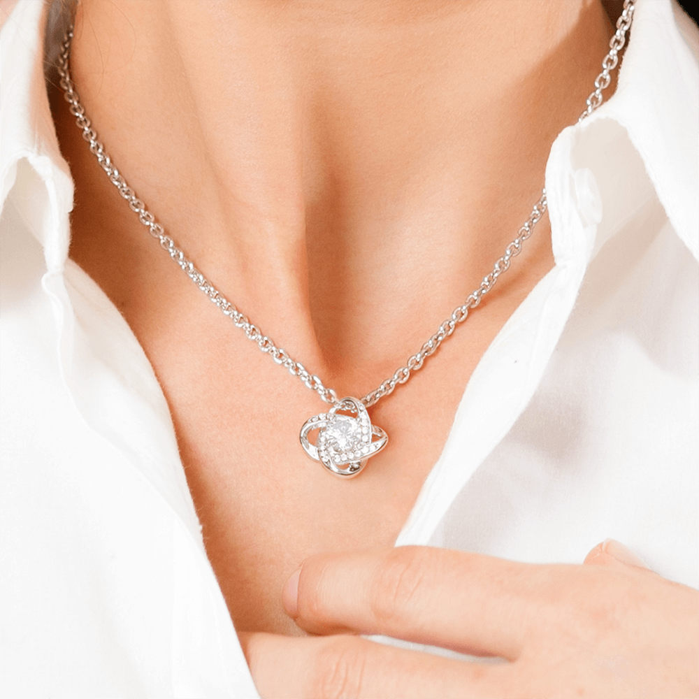 Gift To My Daughter- Love Knot Necklace