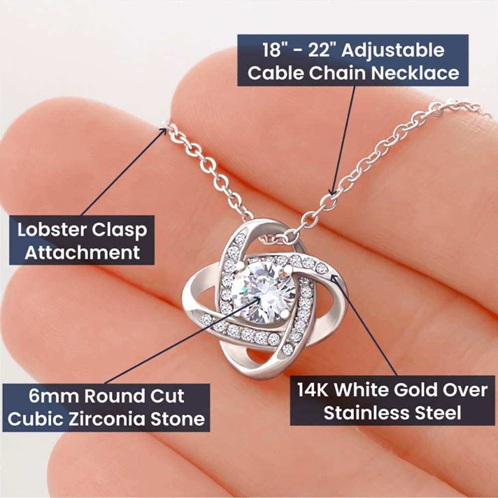 Gift To My Daughter- Love Knot Necklace