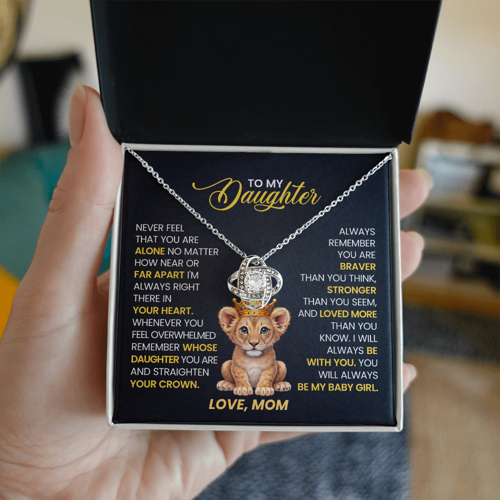 Gift To My Daughter- Love Knot Necklace
