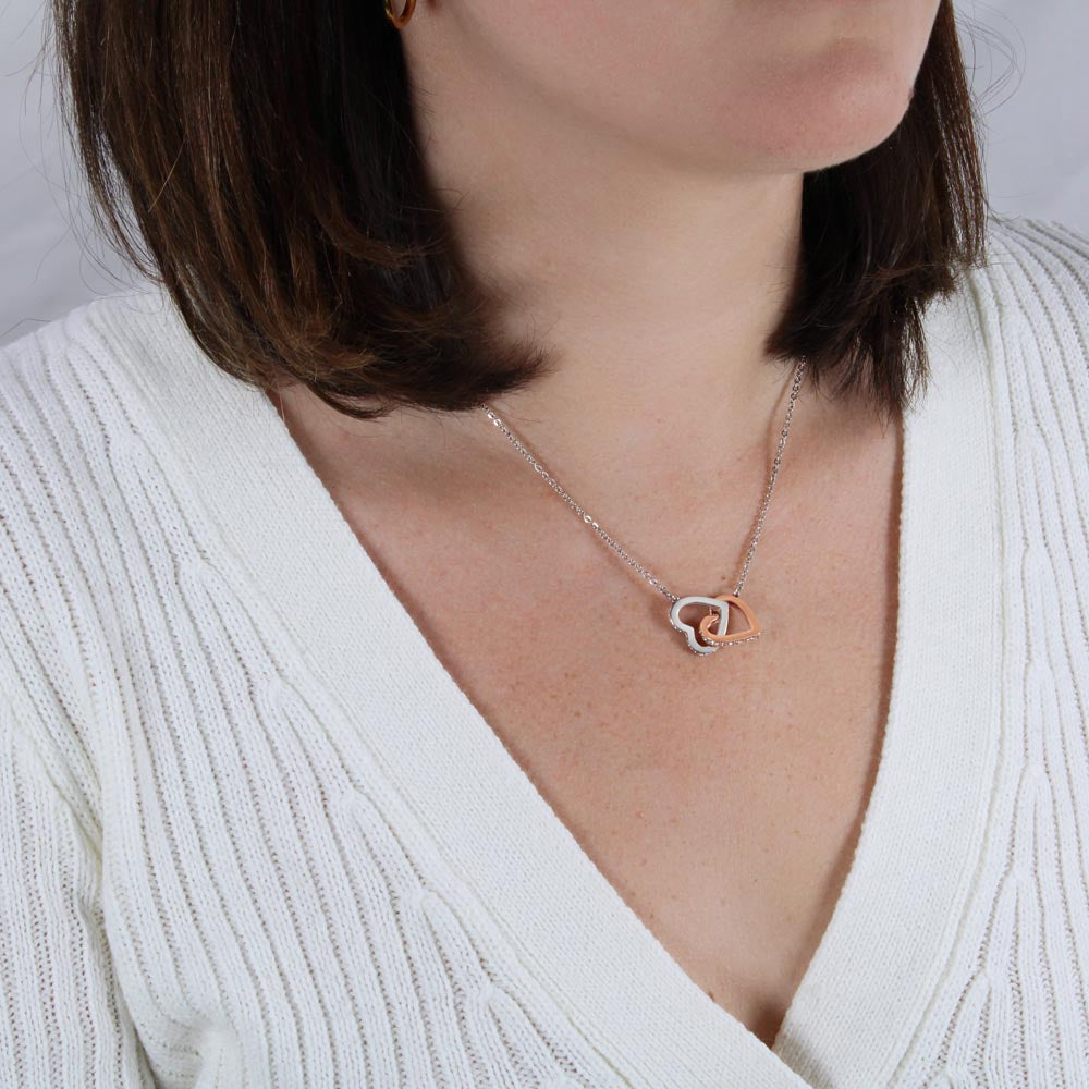 Gift To My Granddaughter-Interlocking Heart Necklace