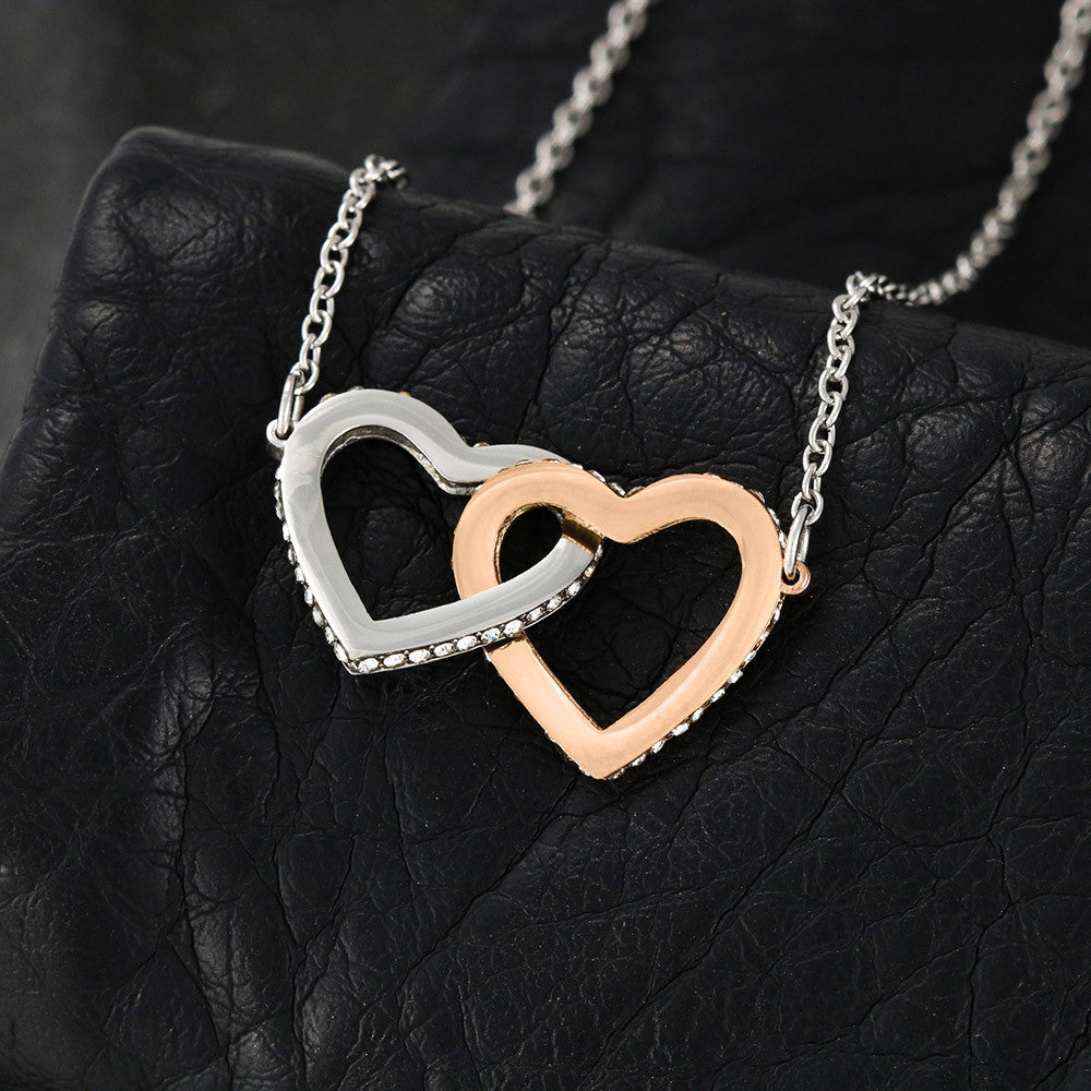 Gift To My Granddaughter-Interlocking Heart Necklace