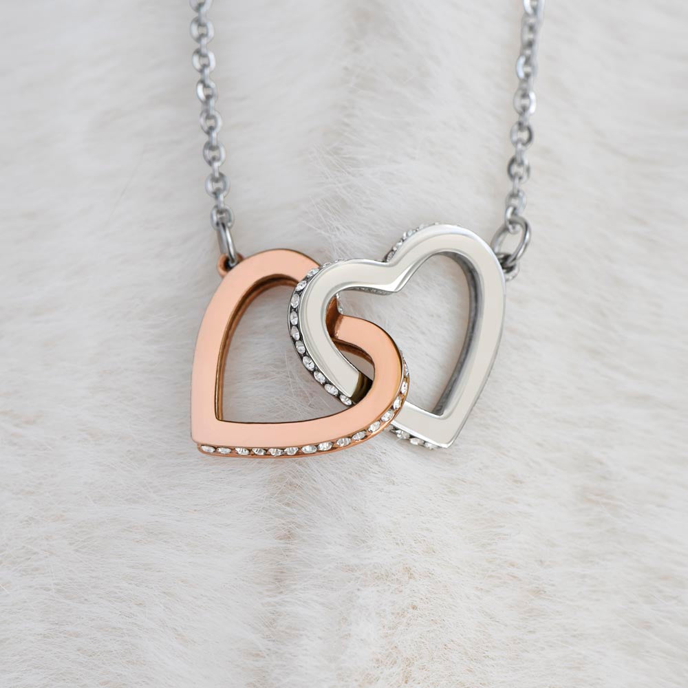 Gift To My Granddaughter-Interlocking Heart Necklace