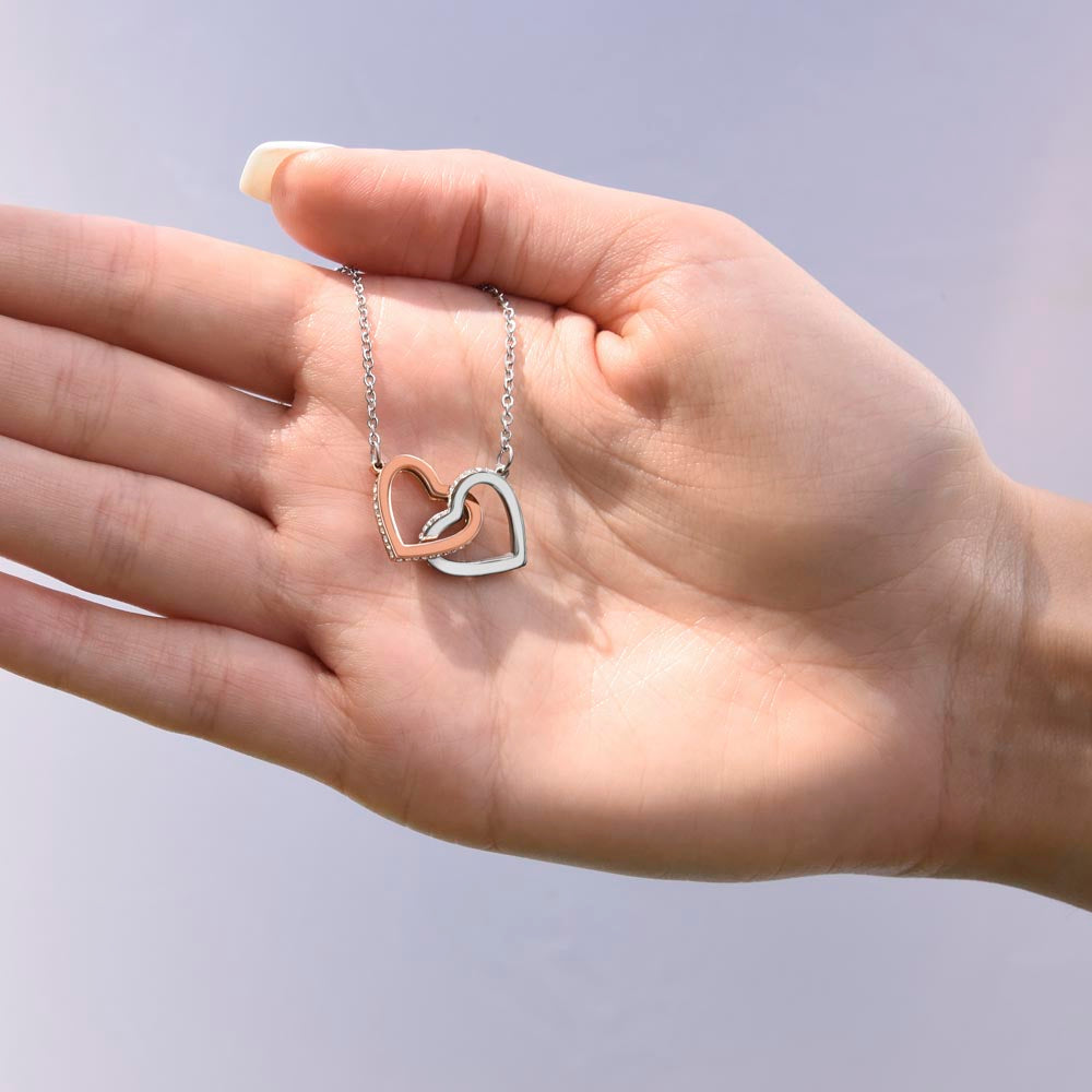 Gift To My Granddaughter-Interlocking Heart Necklace