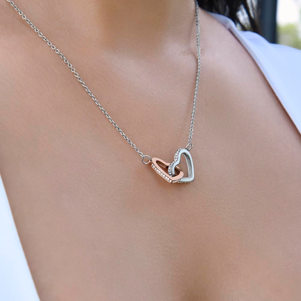 Gift To My Granddaughter-Interlocking Heart Necklace