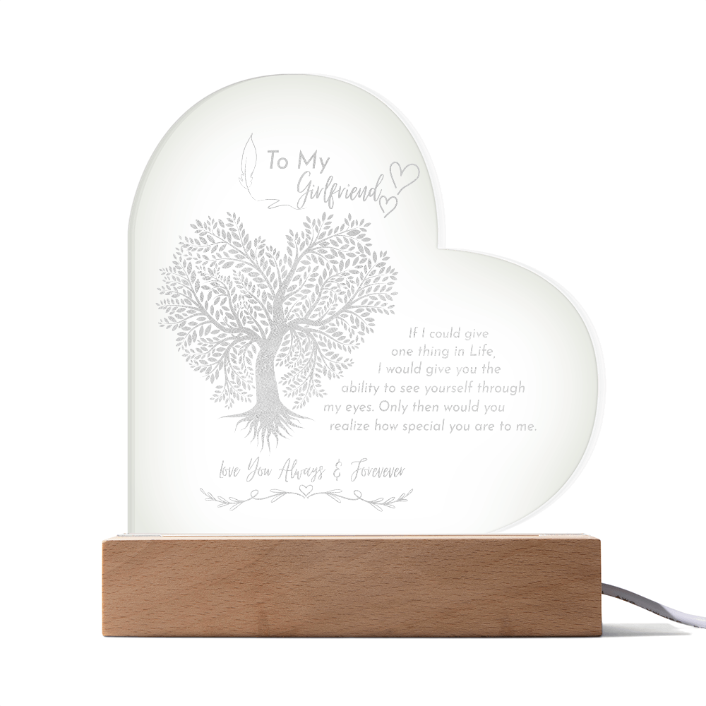 Gift to my GF- Engraved acrylic plaque