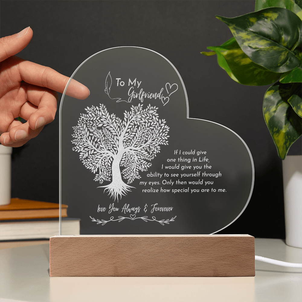 Gift to my GF- Engraved acrylic plaque