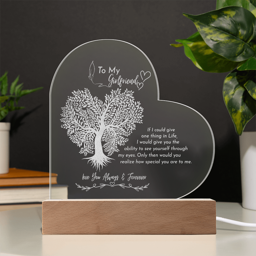 Gift to my GF- Engraved acrylic plaque