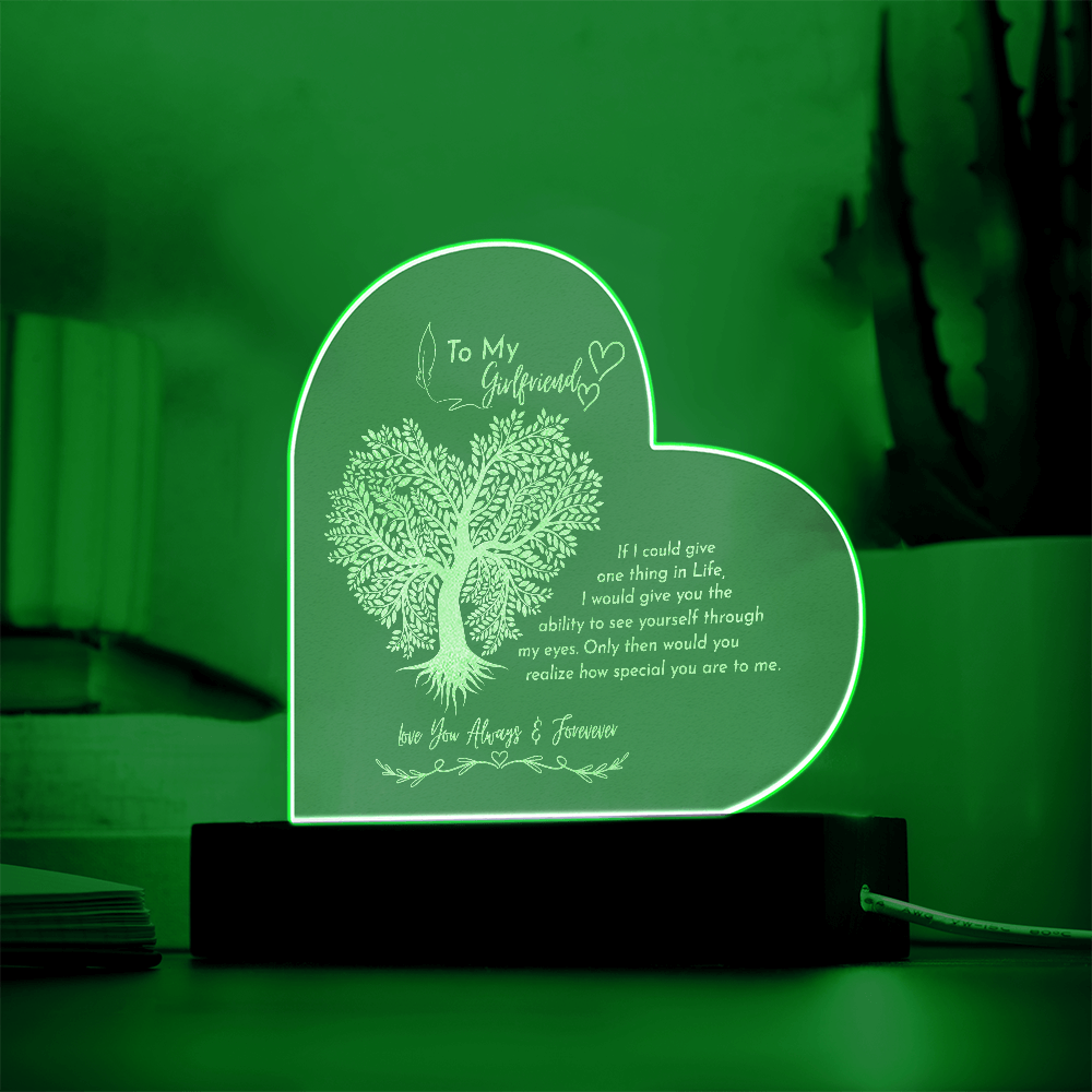 Gift to my GF- Engraved acrylic plaque