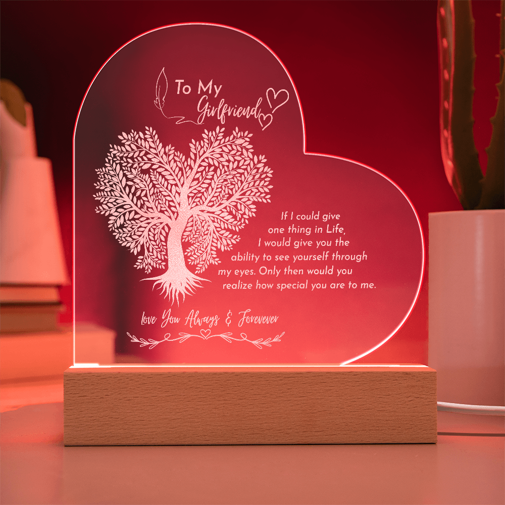 Gift to my GF- Engraved acrylic plaque