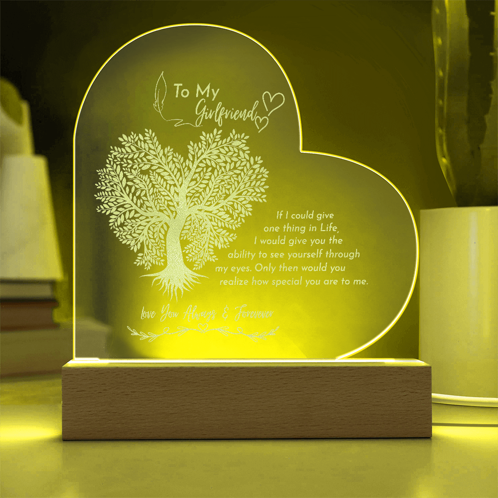 Gift to my GF- Engraved acrylic plaque