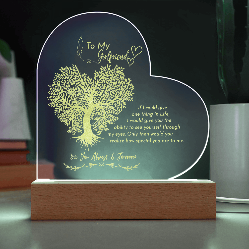 Gift to my GF- Engraved acrylic plaque