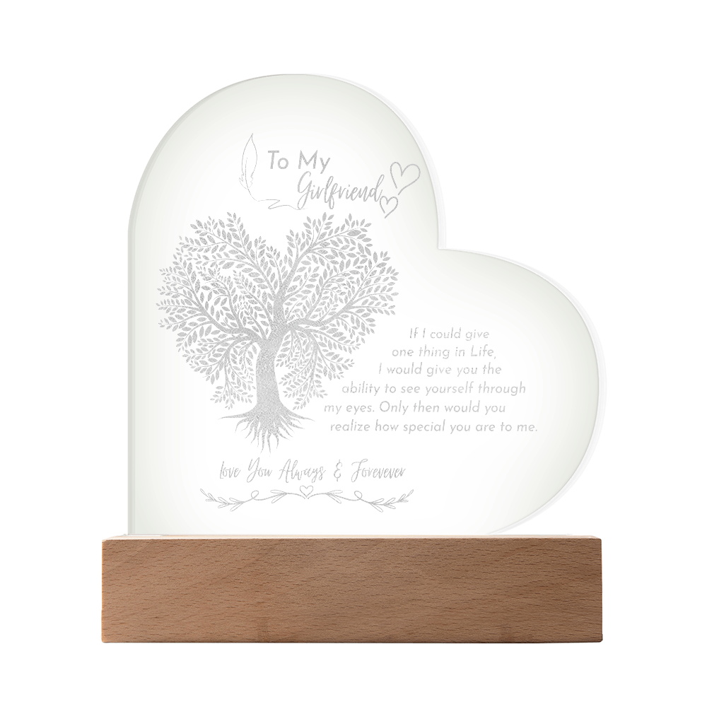Gift to my GF- Engraved acrylic plaque
