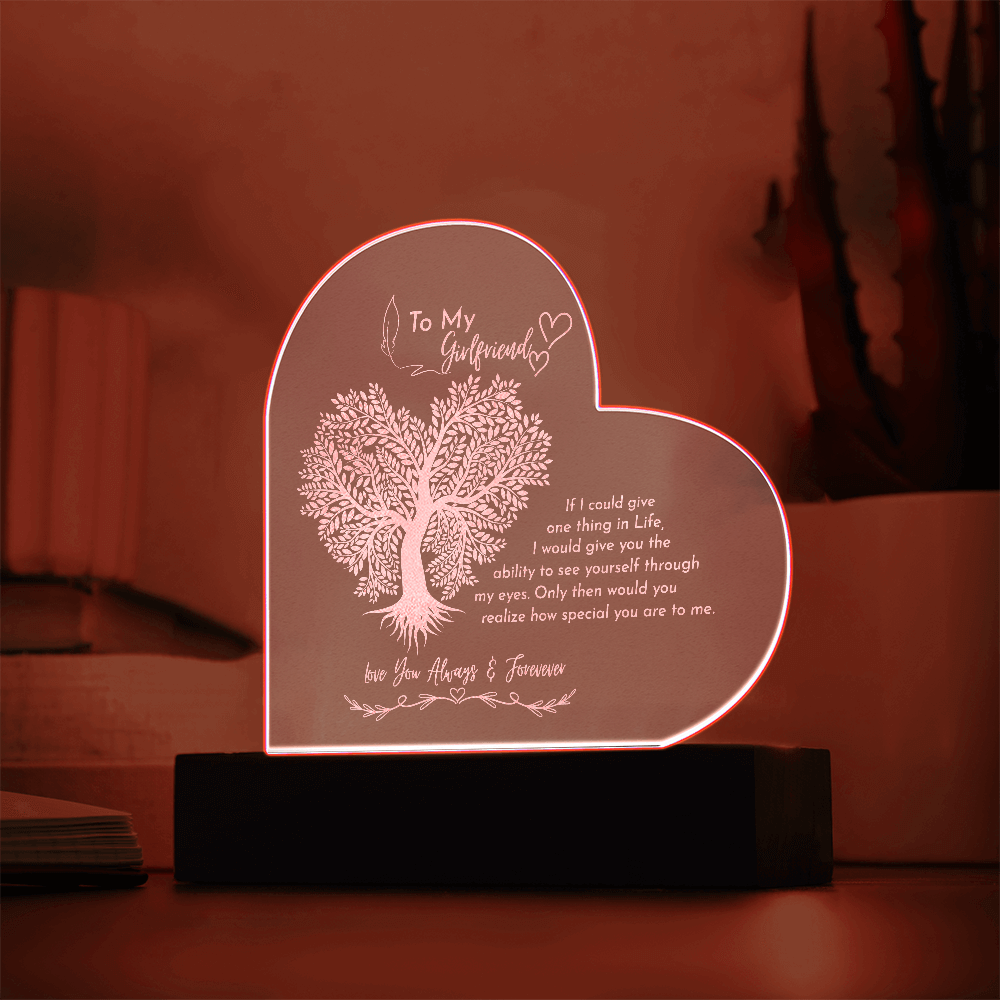 Gift to my GF- Engraved acrylic plaque