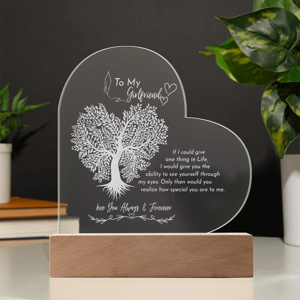 Gift to my GF- Engraved acrylic plaque