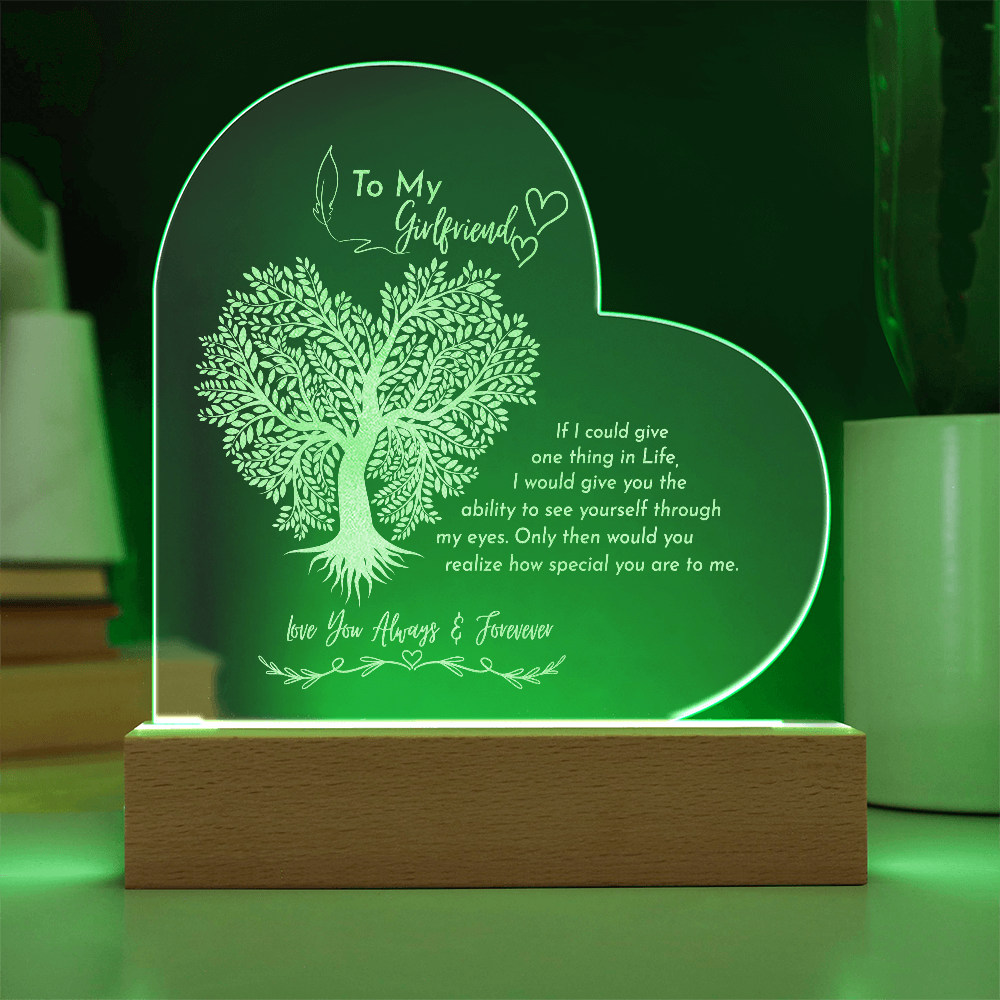 Gift to my GF- Engraved acrylic plaque