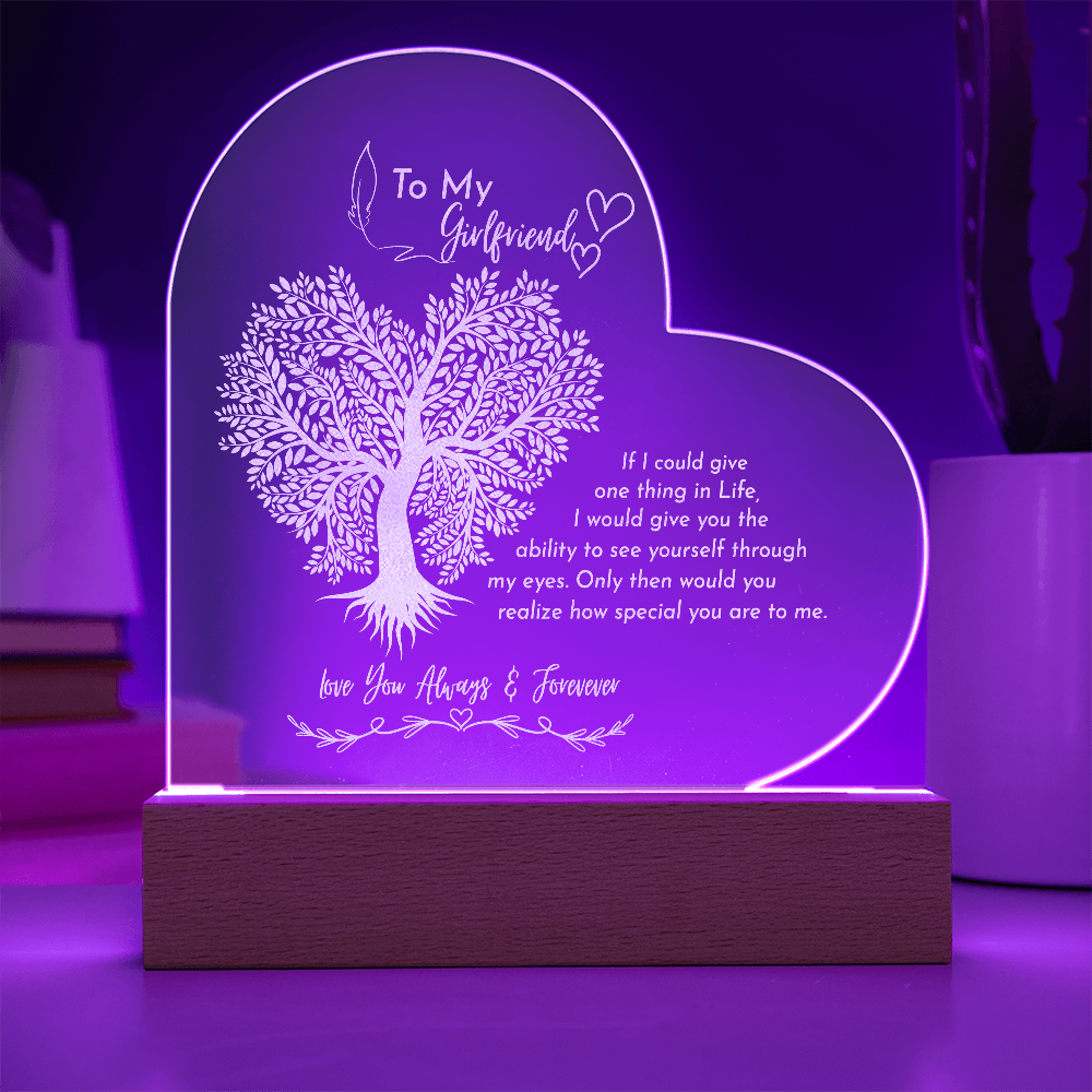 Gift to my GF- Engraved acrylic plaque