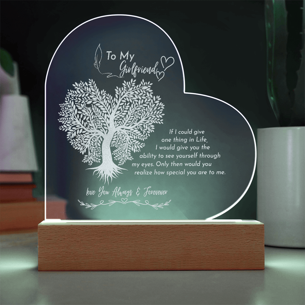 Gift to my GF- Engraved acrylic plaque