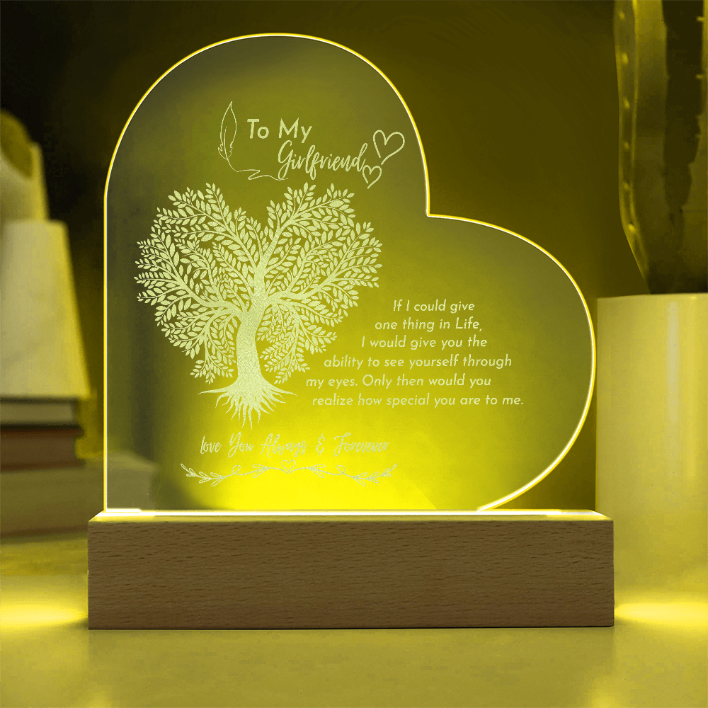 Gift to my GF- Engraved acrylic plaque