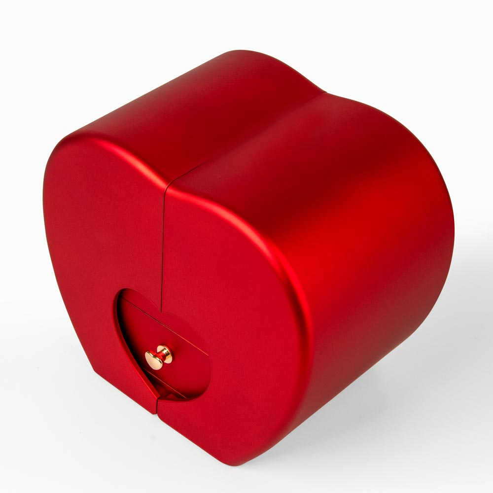 Love Knot Necklace with Red Heart Rose Box