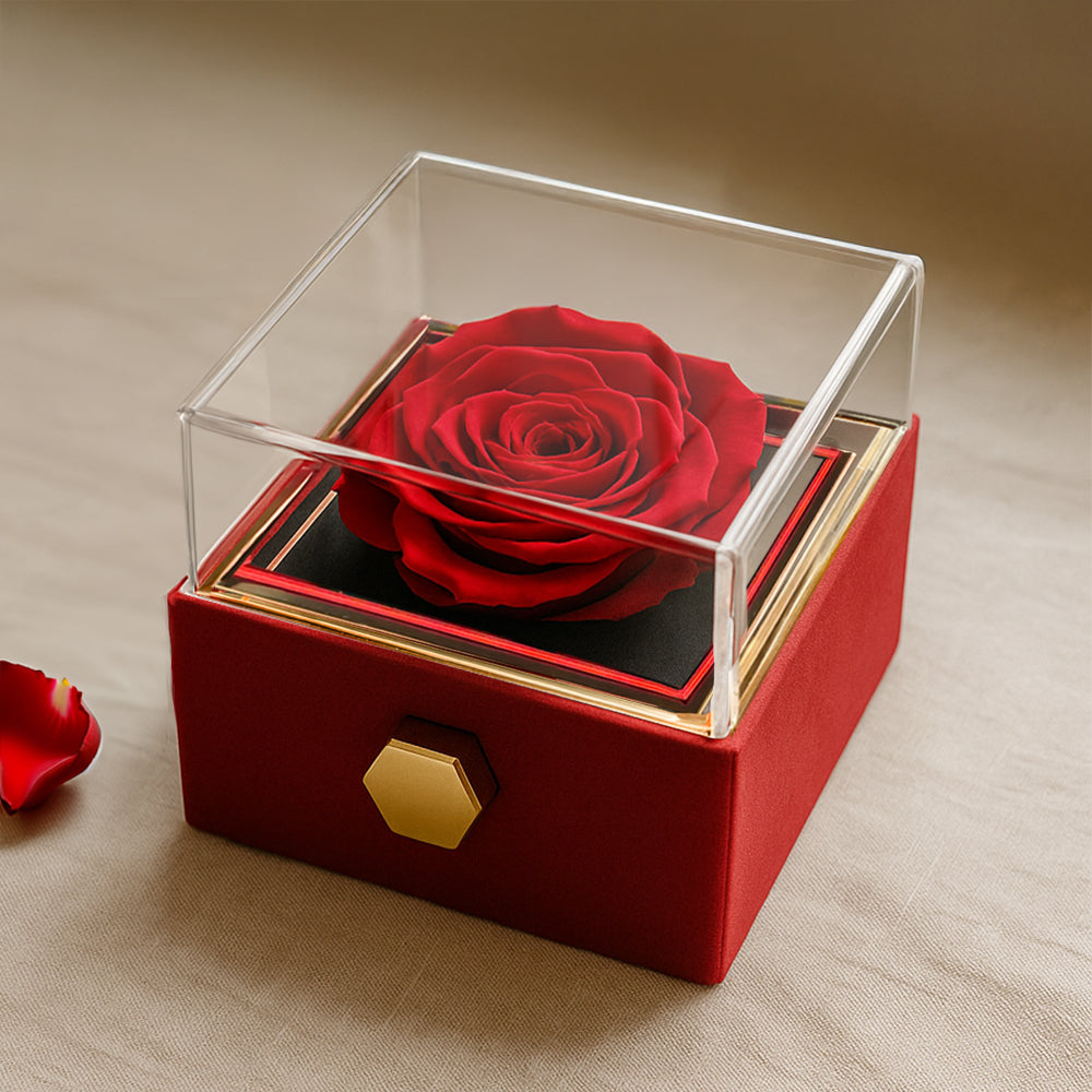 Forever Love with Rotating Rose Gift Box
