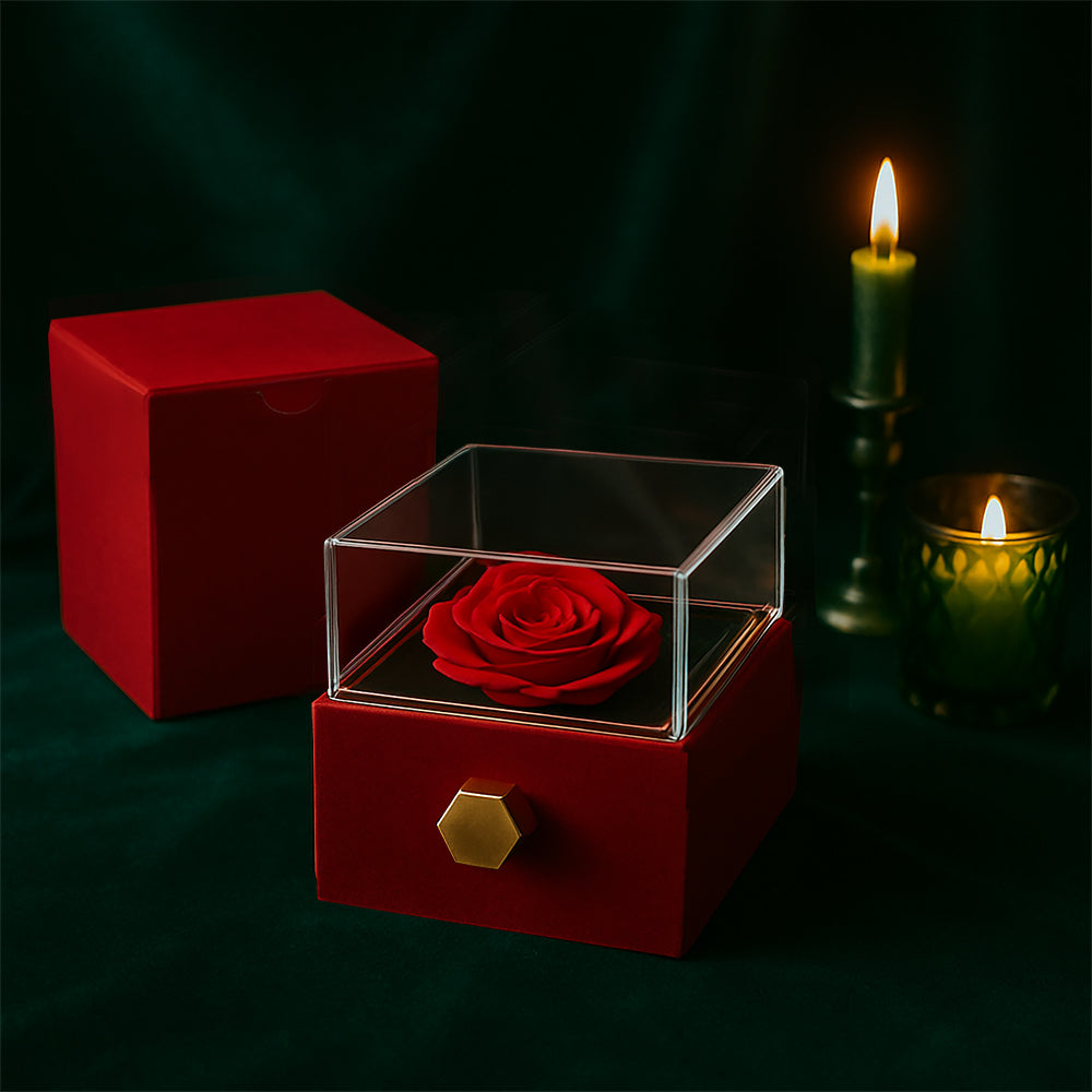 Forever Love with Rotating Rose Gift Box