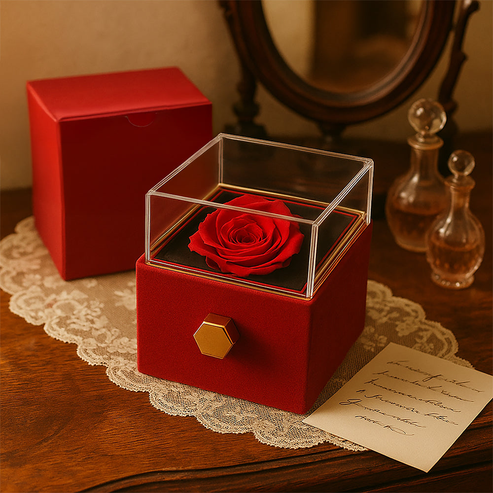 Forever Love with Rotating Rose Gift Box