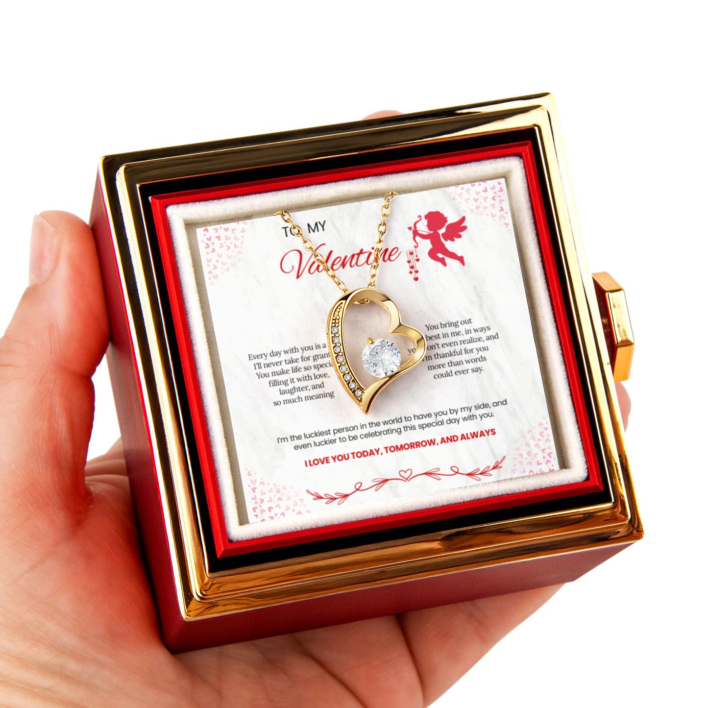 Forever Love with Rotating Rose Gift Box